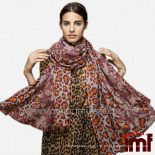 Écharpe longue léopard pour femme écharpe à pois écharpe en cachemire à la mode pour femme